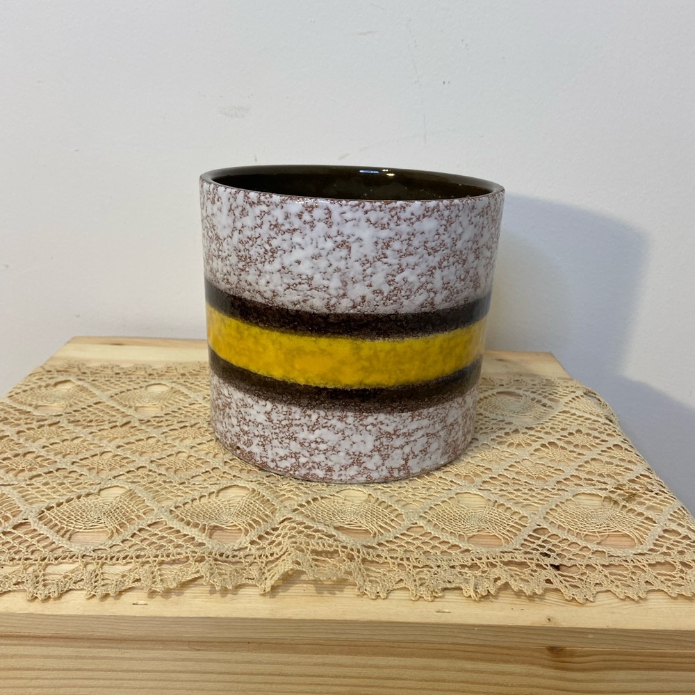 Vintage MAREI Keramik West Germany hand painted ceramic planter